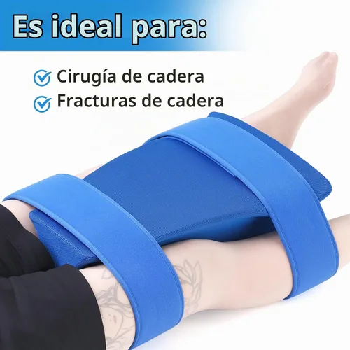 Vista 2 de TYYIHUA Almohada de abducción de cadera - Almohada de cirugía de cadera con funda de almohada - Almohada de espuma cómoda para cirugía de reemplazo