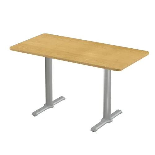 Vista 49 de Correll Mesa de bar redonda de 30 pulgadas, mesa de cóctel de comedor de 29 pulgadas de alto, parte superior laminada de nogal duradero, base