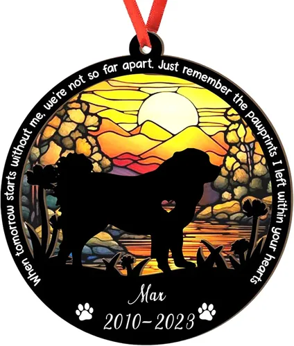 Vista 79 de Adorno personalizado para atrapasoles de sabueso afgano, adorno de Navidad de sabueso afgano – Regalo para perro amante, sabueso afgano