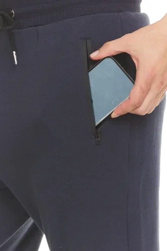 Vista 5 de PURE CHAMP Paquete de 3 pantalones deportivos deportivos de vellón para hombre con bolsillo con cremallera y cordón talla S-3XL