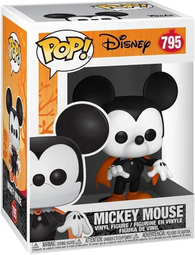 Vista 3 de POP Disney: Halloween – Spooky Mickey Mouse Funko Pop! Figura de vinilo (paquete con funda protectora compatible con caja de POP incluida)