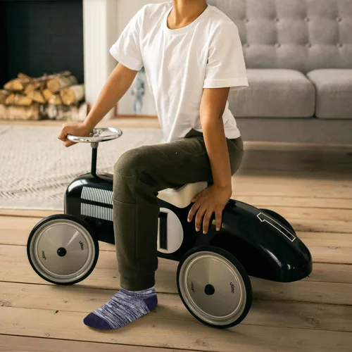 Vista 2 de Auranso 12 pares de calcetines atléticos transpirables para niños y niñas de algodón de corte bajo