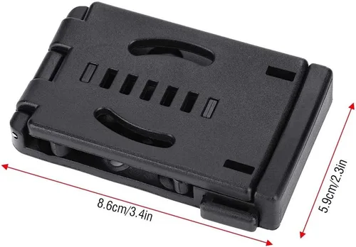 Vista 6 de Clip de cinturón de cuchillo, clip de cuchillo táctica táctica hebilla de cinturón universal utilidad clip camping Mag bolsas funda herramienta