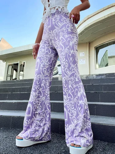 Vista 4 de WDIRARA - Pantalones largos elásticos para mujer, ceñidos al cuerpo como piel de serpiente, de cintura alta, estilo informal