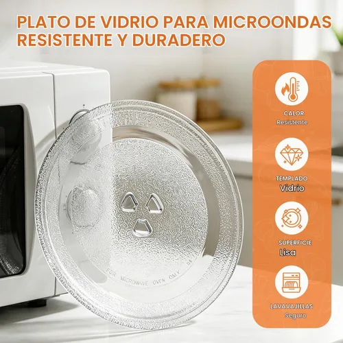Vista 4 de Placa de microondas de 9.6 pulgadas para microondas pequeños