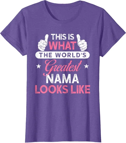 Vista 15 de Camiseta Nama para mujer: camiseta de nama más grande del mundo Negro