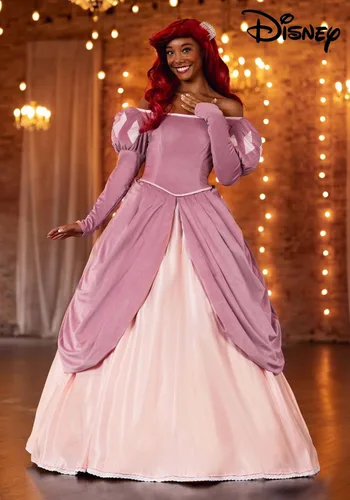 Vista 2 de Disfraz de Ariel para adulto de Disney Pink Dress
