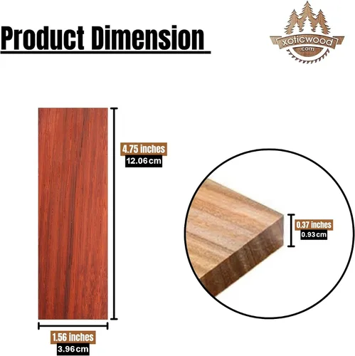 Vista 16 de IECAP LLC Paneles de madera a espejo de madera de palo negro africano para mango de cuchillo – Materiales para mango de cuchillo – Escalas