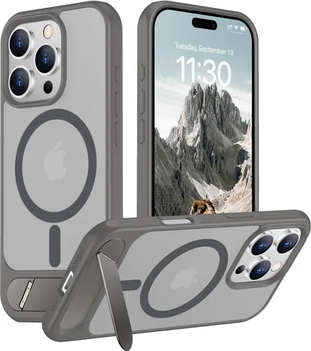 Vista 112 de Funda para iPhone 11 con compatibilidad magnética, [Soporte invisible incorporado][Compatible con MagSafe]