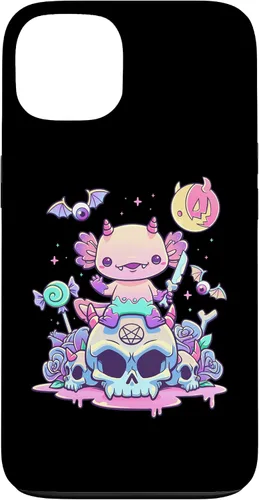 Vista 7 de Pastel Goth Axolotl Creepy Gothic Kawaii Anime Aesthetic Case for iPhone 16