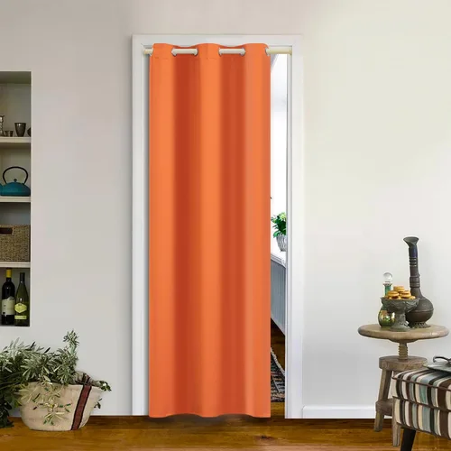 Vista 112 de MYSKY HOME Cortinas Aqua para Armario para Entrada Cortina Opaca para Puerta para Sala de Estar Cortina Oscurecedora de Habitación con Ojales