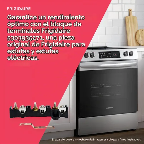 Vista 4 de Frigidaire 5303935271 Bloque de terminales para estufas eléctricas y estufas, color negro