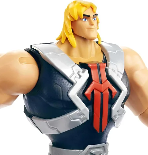 Vista 5 de He-Man and the Masters of the Universe - Figura grande de He-Man con accesorio inspirado en la serie animada MOTU Netflix, juguete coleccionable