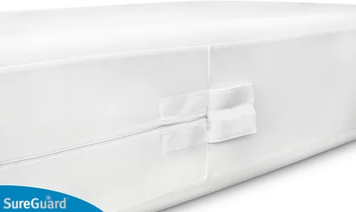 Vista 4 de Funda para cama de muelles CushyBed 100% impermeable, hipoalergénica y a prueba de chinches, hexagonal y con cierre