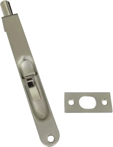 Vista 30 de QCAA Perno empotrado de latón macizo, forma redonda, 6 ", latón antiguo, 1 paquete, fabricado en Taiwán