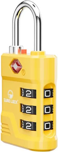 Vista 23 de Cerradura de equipaje aprobada por la TSA SURE LOCK Negro