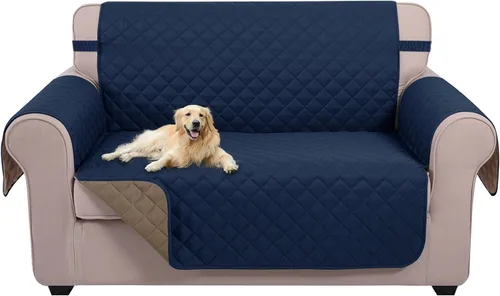 Vista 115 de U-NICE HOME Funda para sillón reclinable, reversible, con correas elásticas, resistente al agua, protege de perros y mascotas, sillón pequeño