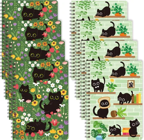Vista 26 de B1ykin Cuadernos en espiral A5, 2 unidades, 50 hojas, 100 páginas, encuadernados con alambre, regalo de agradecimiento al profesor, cuaderno