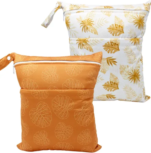 Vista 11 de Bolsa húmeda impermeable reutilizable para traje de baño, viajes, playa, piscina, traje de baño, pañales, ropa sucia de yoga, gimnasio, guardería