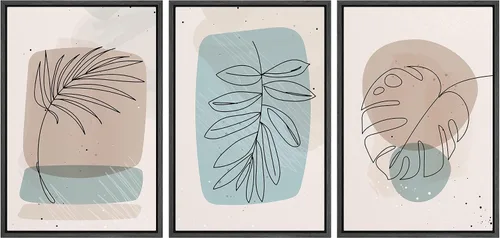 Vista 97 de MUDECOR Lienzo enmarcado para pared, juego de arte de ramo de flores de vida muerta de Marie Frosch, naturaleza, desierto, ilustración, arte