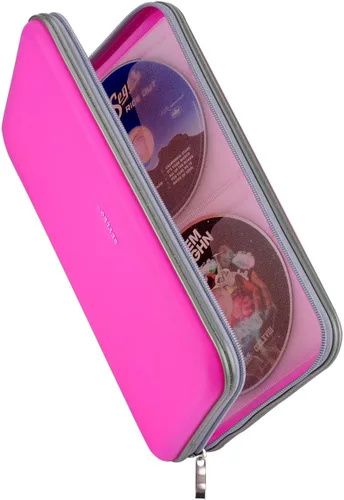 Vista 12 de Cartera organizadora y de almacenamiento, de alta resistencia y con capacidad para 70 CDs, DVDs, Blu-ray., negro