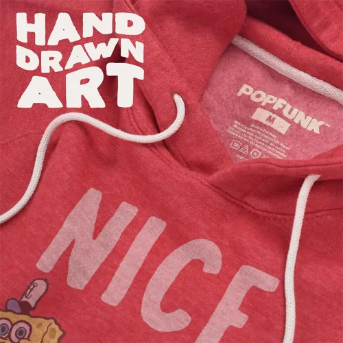 Vista 2 de Spongebob Nice Buns PopFunk - Sudadera con capucha de triple mezcla ultra suave