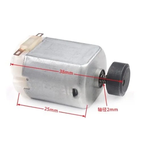 Vista 2 de Dc Small Vibration Motors, 130 dc Motor, 3v Electric Toy Boat Motor Micro Mini Cars Motor (Size : Standard)