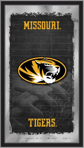 Vista 45 de Espejo de fútbol Appalachian State de 15" x 26" por Holland Bar Stool Company Appalachian State University