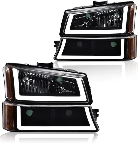 Vista 26 de GRAND ORANGE Headlights Compatible with Ford F150 Bronco 1992-1996 Chrome