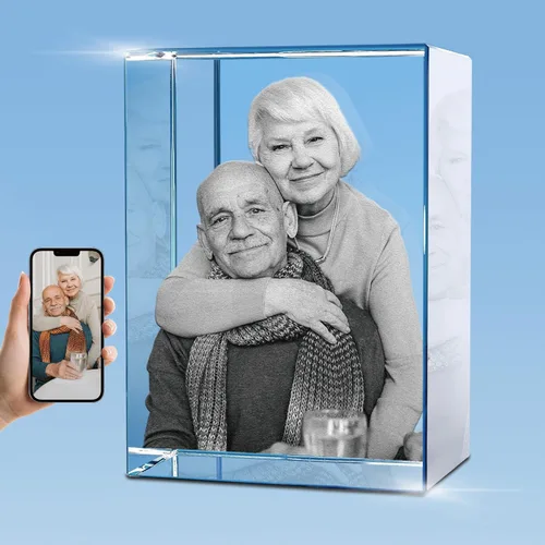 Vista 16 de HAN'S LASER Foto de cristal 3D, regalo personalizado con tu propia foto, regalo único para el día de la madre, regalo de cumpleaños para mujeres