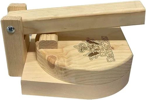 Vista 2 de Tortilla Prensa redonda de madera Fabricante Tortilladora de Madera Redonda