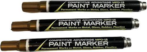 Vista 10 de Marcador de pintura esmaltada de ventaja competitiva MPD Permanente Impermeable Resistente a los rayos UV Blanco