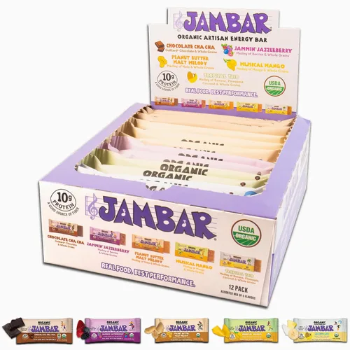 Vista 12 de JAMBAR Organic Artisan Energy Bar (Chocolate Cha Cha - 12 unidades)