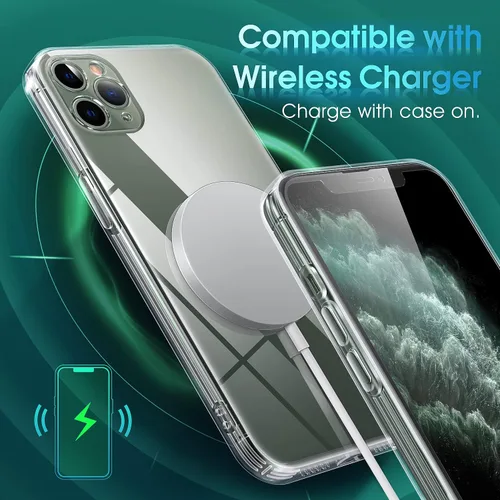 Vista 507 de Supdeal Funda cristalina transparente para iPhone 11, [No se amarillea] [Protección de la cámara] [Probado contra caídas de grado militar] Funda