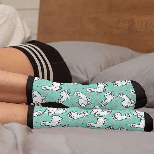 Vista 5 de Calcetines de vestir de pato novedosos calcetines casuales a media pantorrilla, divertidos calcetines lindos para mujeres y hombres