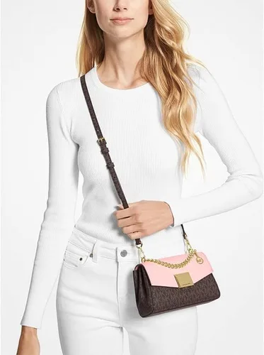 Vista 4 de Michael Kors Lita - Bolso bandolera pequeño de cuero