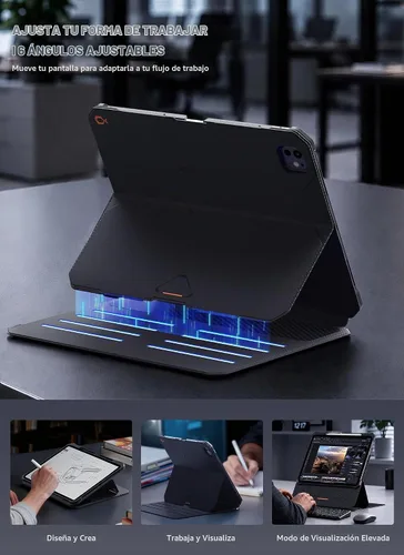 Vista 3 de SUPCASE Funda para iPad Pro de 13 pulgadas M5/M4 2025/2024 con soporte