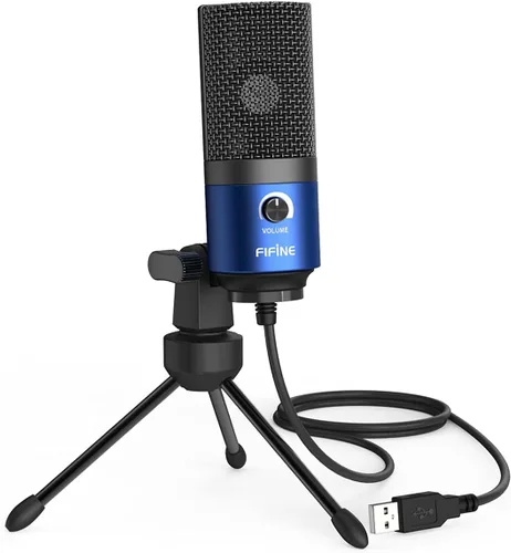 Vista 15 de FIFINE Micrófono USB, Micrófono de condensador de metal para grabar en MAC OS, Windows, Micrófono cardioide para laptop para grabar voces