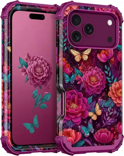 Vista 66 de Miqala Funda compatible con iPhone 8 Plus, iPhone 7 Plus, que brilla en la oscuridad, tres capas, resistente a los golpes, parachoques de plástico