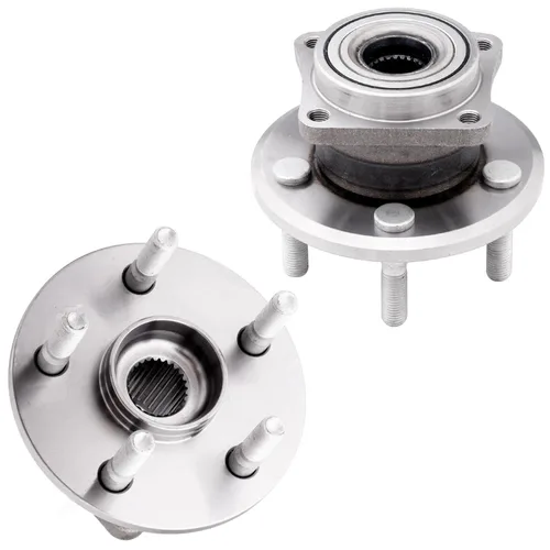 Vista 103 de Detroit Axle - 2.2L Bujes de rodamiento de rueda delanteros de 2 piezas para Honda Accord 90-97, 97 Acura CL, 2 rodamientos de ruedas y conjunto