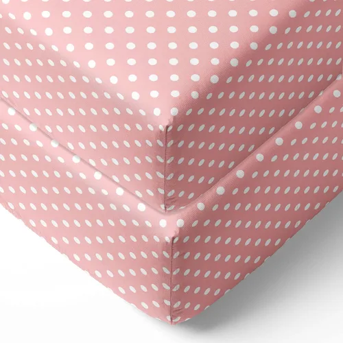 Vista 30 de Bacati - Sábana bajera ajustable de 100 % algodón universal para bebé de EE. UU. para cuna o niño pequeño (PIN DOTS, turquesa aguamarina)