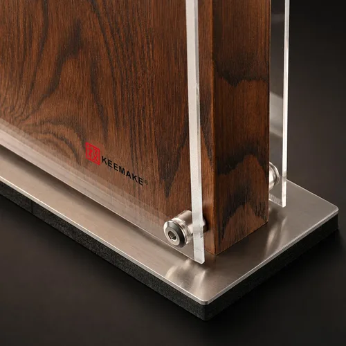 Vista 3 de KEEMAKE Magnetic Kitchen Knife Block Holder with Acrylic Shield