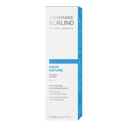 Vista 2 de ANNEMARIE BÖRLIND - AQUANATURE Mousse Limpiadora Refrescante - Aloe y Ácido Hialurónico Lavado Facial Natural Vegano - Elimina Impurezas