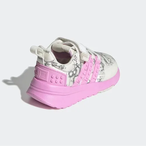 Vista 5 de adidas x Lego Racer TR - Zapatos para niños, color blanco, talla 9.5K, Blanco huesoLila BlissNegro núcleo
