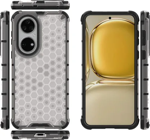 Vista 291 de Pzwoxukhov Funda compatible con Huawei Nova 3i, compatible con Huawei P Smart+ 2018 Honeycomb Anti-Drop Shock-Absorbing Case Negro