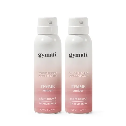 Vista 9 de Gymati Desodorante corporal natural en aerosol sin aluminio, unisex, paquete de 2