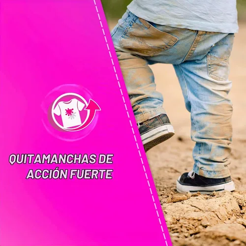 Vista 4 de Vanish Removedor de manchas sin blanqueador de color líquido rosa 925ML