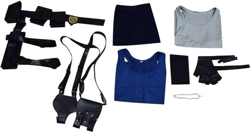 Vista 7 de Jill Valentine Cosplay - Conjunto completo de disfraz de Halloween para mujer