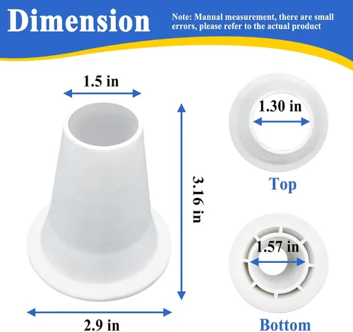 Vista 2 de Reductor de cono GW9000 GW9015, pieza de repuesto automática del limpiador de piscina y spa Blanco