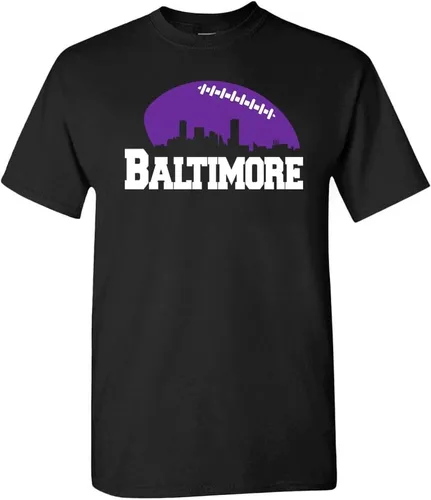 Vista 24 de Xtreme Apparrel City Skyline - Camiseta de hombre para los aficionados al fútbol americano Pittsburgh - Camisa negra